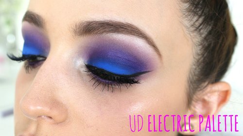 Electric Blue/ Purple Eyes- Makeup Tutorial - YouTube