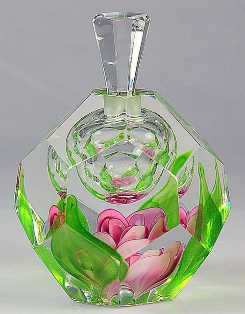 Kosta Paperweight Perfume Bottle by Jan-Erik Ritzman