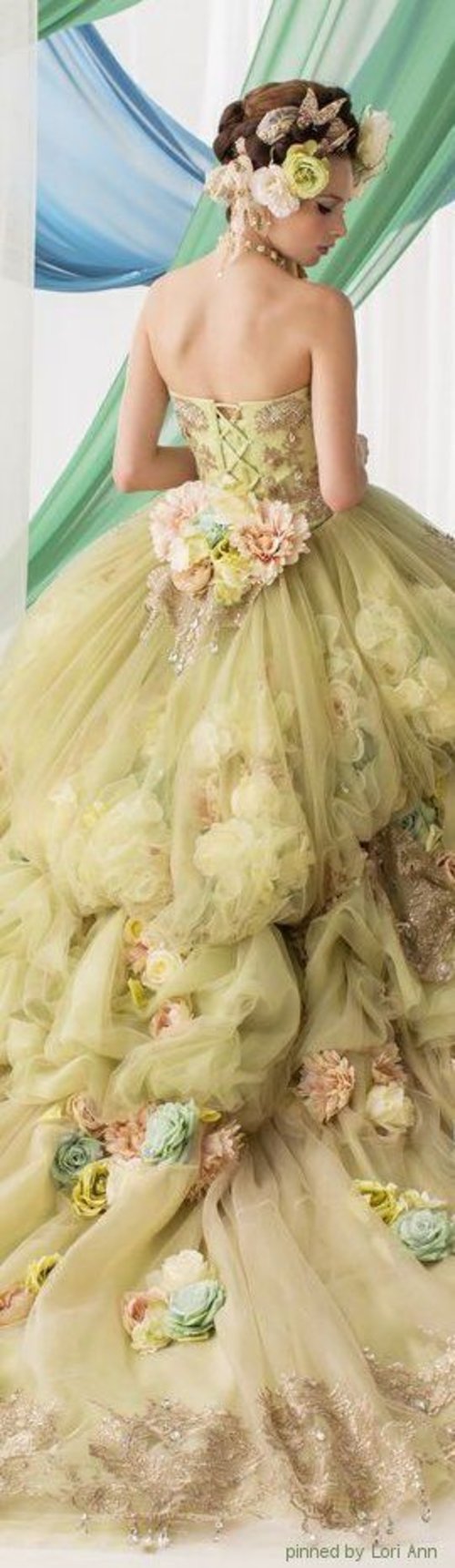 Green Wedding dress 