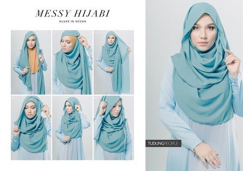  MESSY HIJABI Hijab Tutorial Featuring TudungPeople Numa Luxe 2.0 Hijab in Ocean