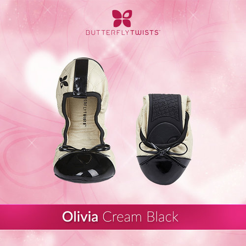 #8 Olivia Cream Black