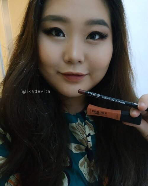 "You can't keep changing men, so you settle for changing your lipstick."
.
.
.

Sudah lama nggak mainan lipstick. Nyobain ombre pakai @facerecipe Starting Line Up Lip Liner warna "Currant" di bagian dalam bibir, lalu dibaur dengan @lorealindonesia Infallible Pro matte yang "Nudist". Cocok juga ternyata.
.
.
.  #qotd #quoteoftheday #quotesofinstagram  #clozetteid  #clozetteco #beautycrush #getitbeauty  #뷰스타그램 #뷰티스타그램  #뷰티 #beautygoersid  #makeup #beauty #instamakeup #인스타메이크업 #인스타뷰티  #메이크업 #인스타그램 #makeuplover  #💋 #👄 #립스틱 #💄 #메이크업그램 #메이크업스타그램  #👁 #👀 #rangerratjun #beautyrangers  #indobeautygram