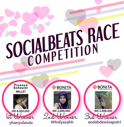 the winner socialbeats race competition bulan desember