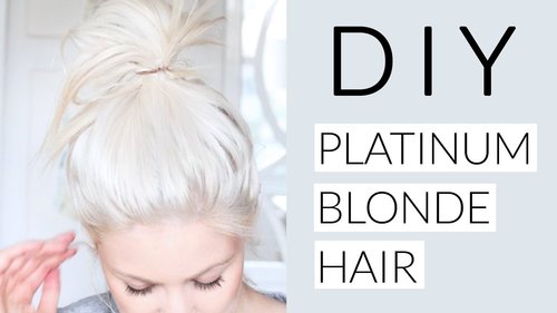 DIY Icy White Platinum Blonde Hair Tutorial - YouTube