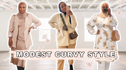 MODEST SPRING OUTFITS & STYLE TIPS FOR CURVES | Aysha Harun - YouTube