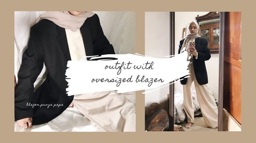 7 outfits with oversized blazer // hijab lookbook #outfit #vintage - YouTube