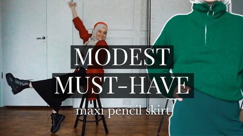 8 Modest Ways To Style a Maxi Pencil Skirt! *MUST HAVE* - YouTube