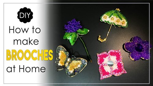6 Ideas for Making Handmade Brooches | DIY Brooch Making at Home - YouTube
