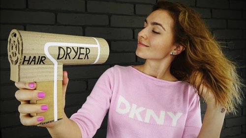 DIY Working Hair Dryer from Cardboard at Home - YouTube