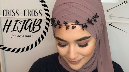 Criss Cross Hijab Style I Occasional - YouTube