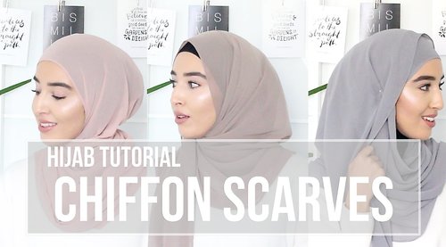 HIJAB TUTORIAL | Chiffon Scarves | Fashionwithfaith - YouTube
