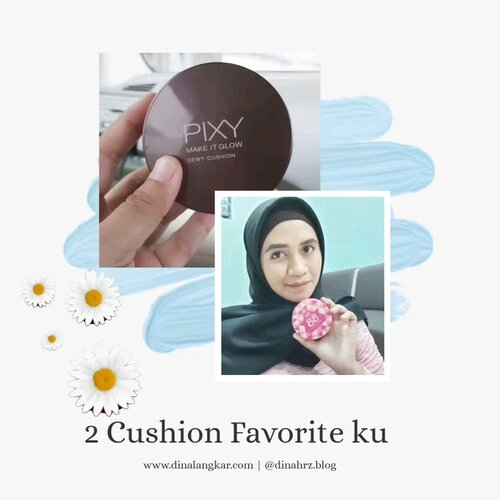 2 𝓒𝓾𝓼𝓱𝓲𝓸𝓷 𝓕𝓪𝓿𝓸𝓻𝓲𝓽𝓮⠀⠀ini 2 cushion favorite ku karena apa ? karena aku cuman punya ini. haahahhahaha 🤣😜 minta di timpuk pakai lipstik 🤣😂 enggak juga..aku punya cushion lain juga. tapi Cushion Pixy & Fanbo ini yang lebih sering ku pakai. karena untuk  𝓟𝓲𝔁𝔂 daya Cover nya lumayan dan ringan dipakai, pertama kali di pakai berasa gak enak yaa diwajah kayak dempul gitu. tapi lama kelamaan dia nyatu sama kulit. Kalau 𝓕𝓪𝓷𝓫𝓸 hasil nya juga ringan banget dikulit, tapi daya cover nya kurang spot-spot hitam di wajah ku masih terlihat jelas. 😫 tapi ku suka pakai Cushion nya Fanbo, gimana dong? 🤔 untuk sehari-hari aku lebih suka Cushion nya Fanbo sih, karena ringan banget dan dia mengklaim non comedogenic. kalau pixy ku pakai kalau mau ke kondangan aja 😁⠀btw, ku mau beli cushion lagi. kira-kira ada yg mau ngasih rekomendasi gak nih? kira-kira cushion merk apa gitu 🤗⠀⠀⠀⠀#cushionfanbo #cushionfavorit #cushionmurah #cushionpixy #clozette #clozetteidreview #clozetteid