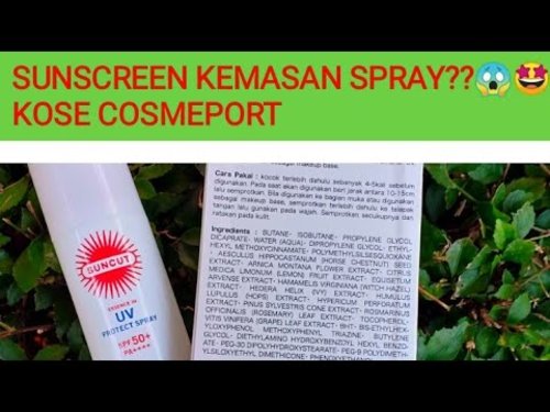 ð Review Sunscreen Spray KOSE COSMEPORT (SUNCUT UV PROTECT SPRAY) - YouTube