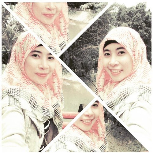 Don't cry because it's over, smile because it happened (Dr. Seuss) 
#selfie #clozetteid #holiday #hijab
