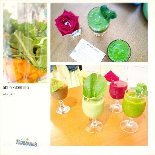 I am having fun at clozetters meet up because making green smoothies is soooo fun,  and you know what it taste real good ! 🌸🌸🌸 @clozetteid @naturalhoney_id #clozetteid #naturalhoneyxclozettebba