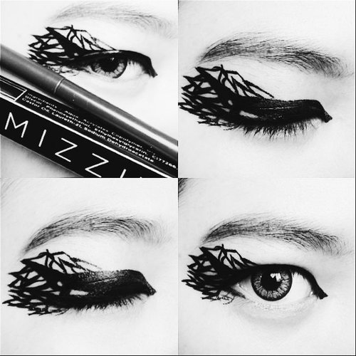Have no idea what should I called this look #clozetteid #makeup #motd #eotd I am using @mizzuindonesia eyeliner pen.