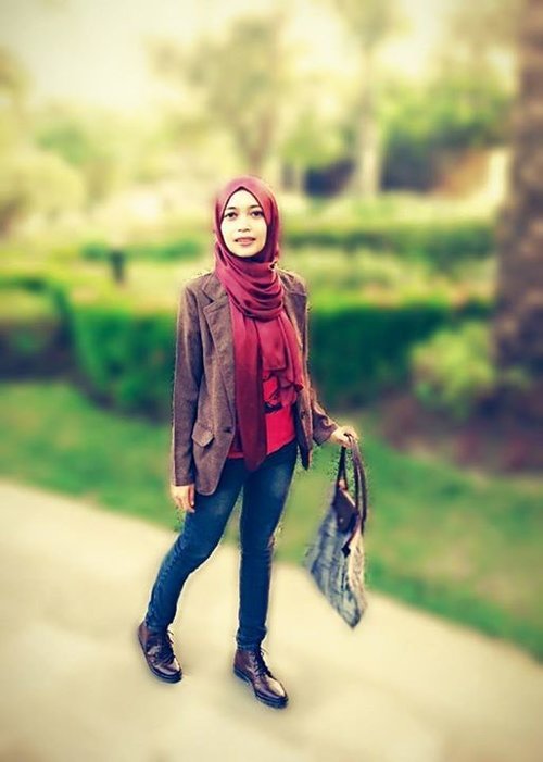Casual always suit on me.. #GoDiscover #hotd #ootd #cotw #hijab #cirebonjepret