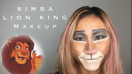 SIMBA - LION KING Makeup using contour palettes & eyeshadow || LADIES JOURNAL - YouTube