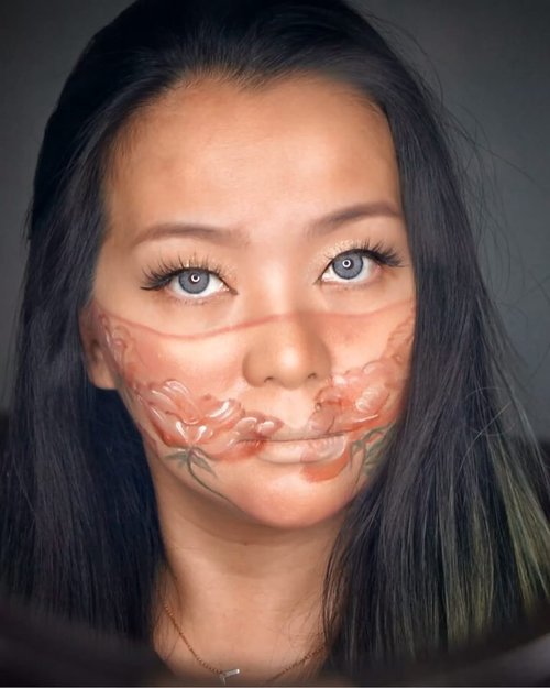 #Mask4All
#MaskSeries •
Wearing #mask awareness 
Don’t use see through 😷 for sure. It just #makeupart 
Feel free to join the series with me, if you are willing to play 😘💋
I know most of us #stayathome 
Please #staypositive 
And don’t forget to connect with others 👫 👬 👭... ( no need #socialdistancing for emojis rite ?) •
#maskmakeup #vintage #makeuplife #makeupartistry #makeupartist #clozette #clozetteid #meditation #makeupoftheday #selflove #thankful #grateful #colourmecolourful #idontplaniplay #positivevibes