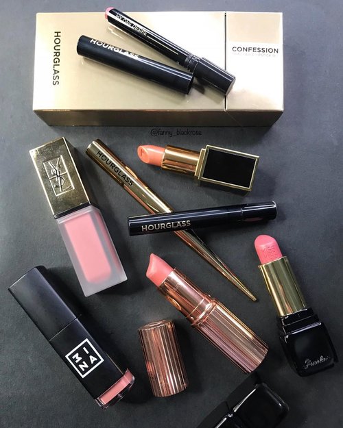 #lipstick on heavy rotation ... means ... spread around my bags 😅🤣 cleaning my bags and found them all ... 🤣
.
#hourglasscosmetics #confession 
#ysl #07 #nuinterdit #liptattoo 
#3ina
#charlottetilbury #ctilburymakeup 
#guerlain #kisskiss .
Spot any of your fave ? 
Or anything I should collect more ? .
#nudelipstick #beautyblogger #beautygram #clozette #clozetteid #beautyvlogger #luxurybeauty #wakeupandmakeup #lipstickjunkie