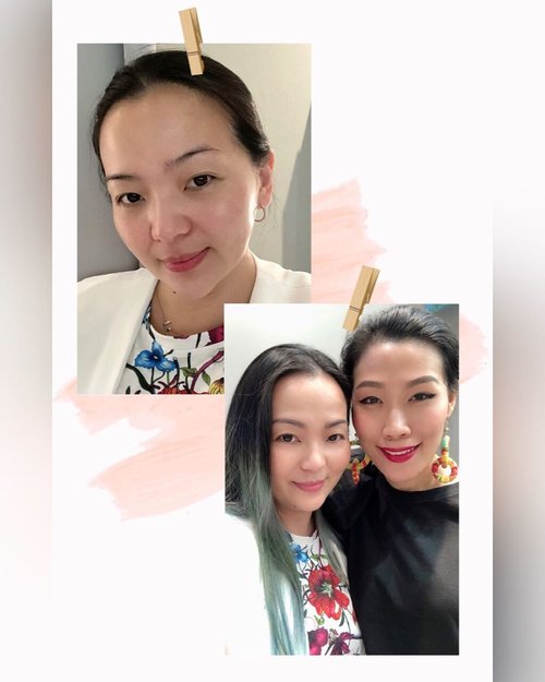 Only for certain ppl I will go out the door totally bare face 😆
•
•
•
Always have a good time with @careenaxiling •
•
•
•
•
#friend #instafriends #friendship #threecosmeticsmy #threecosmetics #workshop #japan #japanskincare #skincareblogger #skincarelover #skincareaddict #makeupartist #makeuplover #makeupaddict #beautygram #clozette #clozetteid #makeuptalk #makeupevent