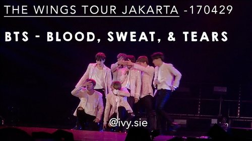 [HD FANCAM] 170429 BTS Blood Sweat & Tears The Wings Tour in Jakarta - YouTube.
Ngeliat oppa oppa ganteng *-*