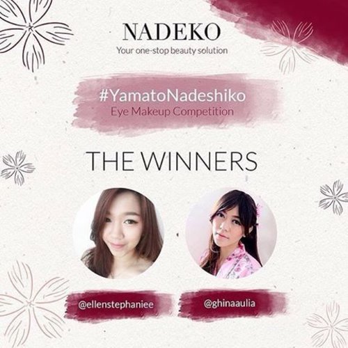 Woke up with a great news! Thank you @nadekoid for choosing me as one of the winner of #YamatoNadeshiko Eye Make Up Competition 👸 Even more special cause win this together with my bae @ellenstephaniee 🎀🦄 #beautybloggerindonesia #clozetteid