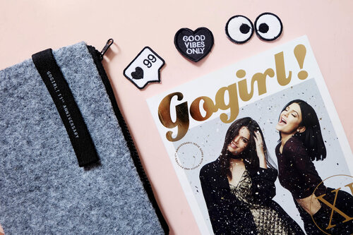 Hi! Have you own the Gogirl! Magazine 11th Anniversary issue? Check my mini review about hair straightener / curler inside ♡ ps : there's also give the cute Pouch + Patches. Thankyou GoGirl!