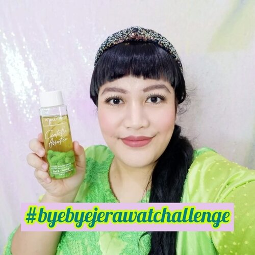 Hai, yuks ikutan bareng aku bikin remake video #BYEBYEJERAWATCHALLENGE yang ada di Tiktok N'pure sambil menggunakan CICA Face Toner. Hadiahnya wow banget, semoga aku juga bisa menang 😍💕.Aku mau ngajak @aulawl @dwiristiwanti @mamenproject buat ikutan juga hehe#NPURECICASERIES #MULAICANTIKALAMI.#MulaiCantikAlami #PureBeautyInNaturalWay #BeKindBeBeauty #NforNatural...#pkubeautyblogger #bloggerpekanbaru  #tiktokchallenge #tiktomakeup #tampilcantik #ivgbeauty #viralvideo  #makeuptutorial #acneskin #makeupideas #tipskecantikan #ragamkecantikan #clozetteid