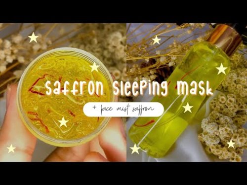 cara membuat sleeping mask saffron + face mist - YouTube
