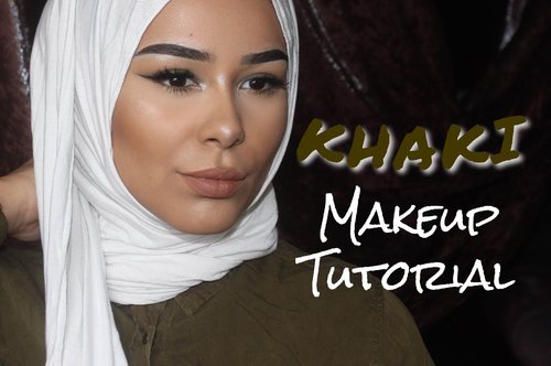 KHAKI GLAM Makeup Tutorial - YouTube