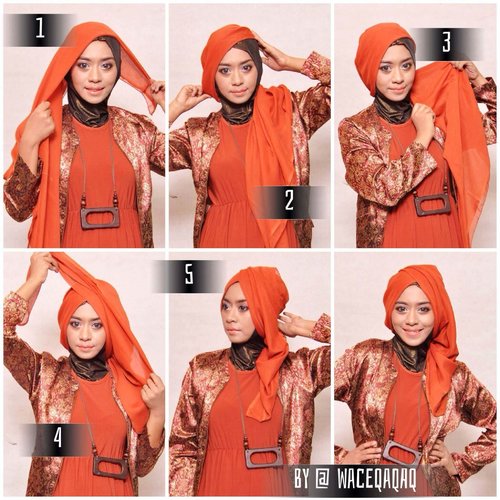hijab pesta tutorial