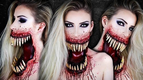 Giant Mouth Monster HALLOWEEN SFX Makeup Tutorial | Simple Symphony â¡ - YouTube