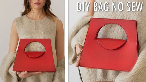 DIY ADORABLE HANDBAG TUTORIAL NO SEW // Cute Purse Bag Tote Idea - YouTube