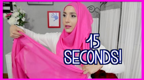 15 SECOND HOOJAB STYLE! | Amena - YouTube