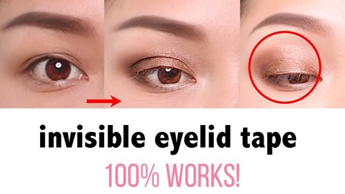 Make your eyelid bigger without surgery! (100%works) I love it omg! - YouTube