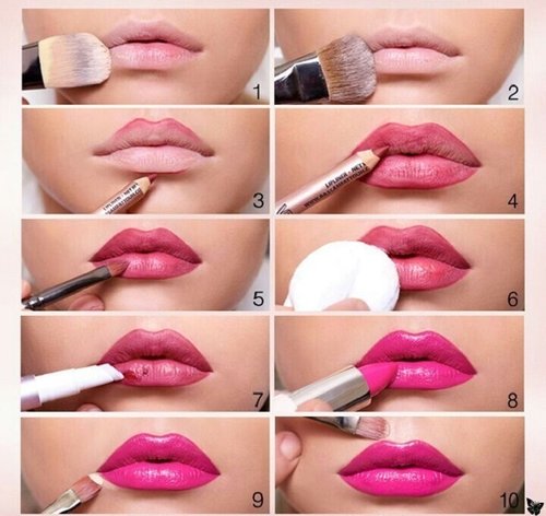 Hot Pink Lips Tutorials