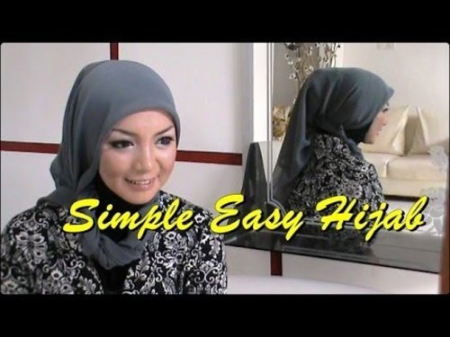 Simple Easy Hijab Tutorial - YouTube
