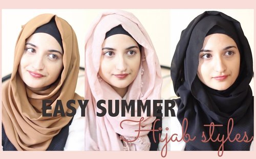 Easy Summer Hijab Styles - YouTube