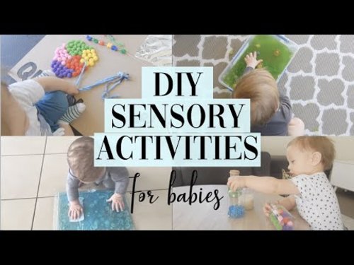 DIY Baby Sensory Ideas 6-12 Months | Messy and Clean Options - YouTube