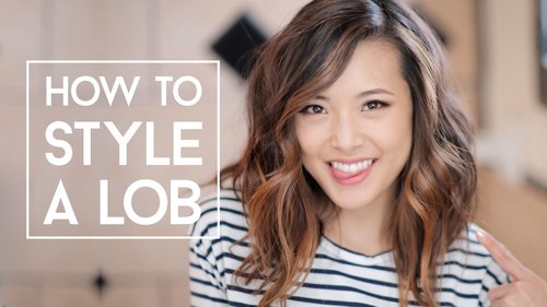 How To Style A Lob (No Heat & Curls) - YouTube