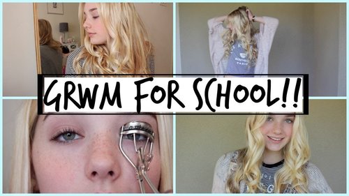 GRWM/SCHOOL MORNING ROUTINE! | Avrey Elle - YouTube