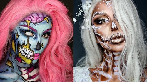 Best Halloween Makeup Compilation 2017 | Scary Glam Makeup Tutorial - YouTube