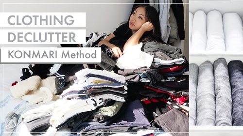 KONMARI METHOD EXTREME DECLUTTERING | Marie Kondo | Before & After Clean with me - YouTube