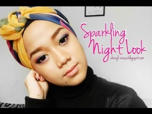 Sparkling Night Look - Colorful Eye Makeup Tutorial - YouTube
