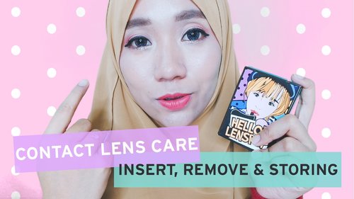 How to Insert, Remove & Storing Contact Lens ft Klenspop - YouTube