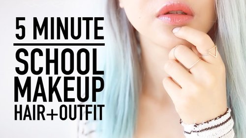 Late for School Routine â¥ 5 Minute Makeup, Hairstyle & Clothes Outfit Tips â¥ Back To School â¥ Wengie - YouTube