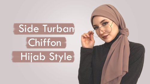 Side Turban Chiffon Hijab Style  - Modestbehaviour.com - YouTube