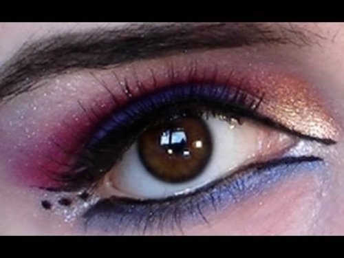 Arabic Eye Makeup- Ocean Sunset Ø§ÙÙÙÙØ§Ø¬ Ø§ÙØ¹Ø±Ø¨Ù - YouTube