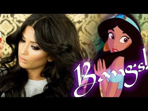 How I Style My Bangs! â¥ Princess Jasmine Bangs - YouTube